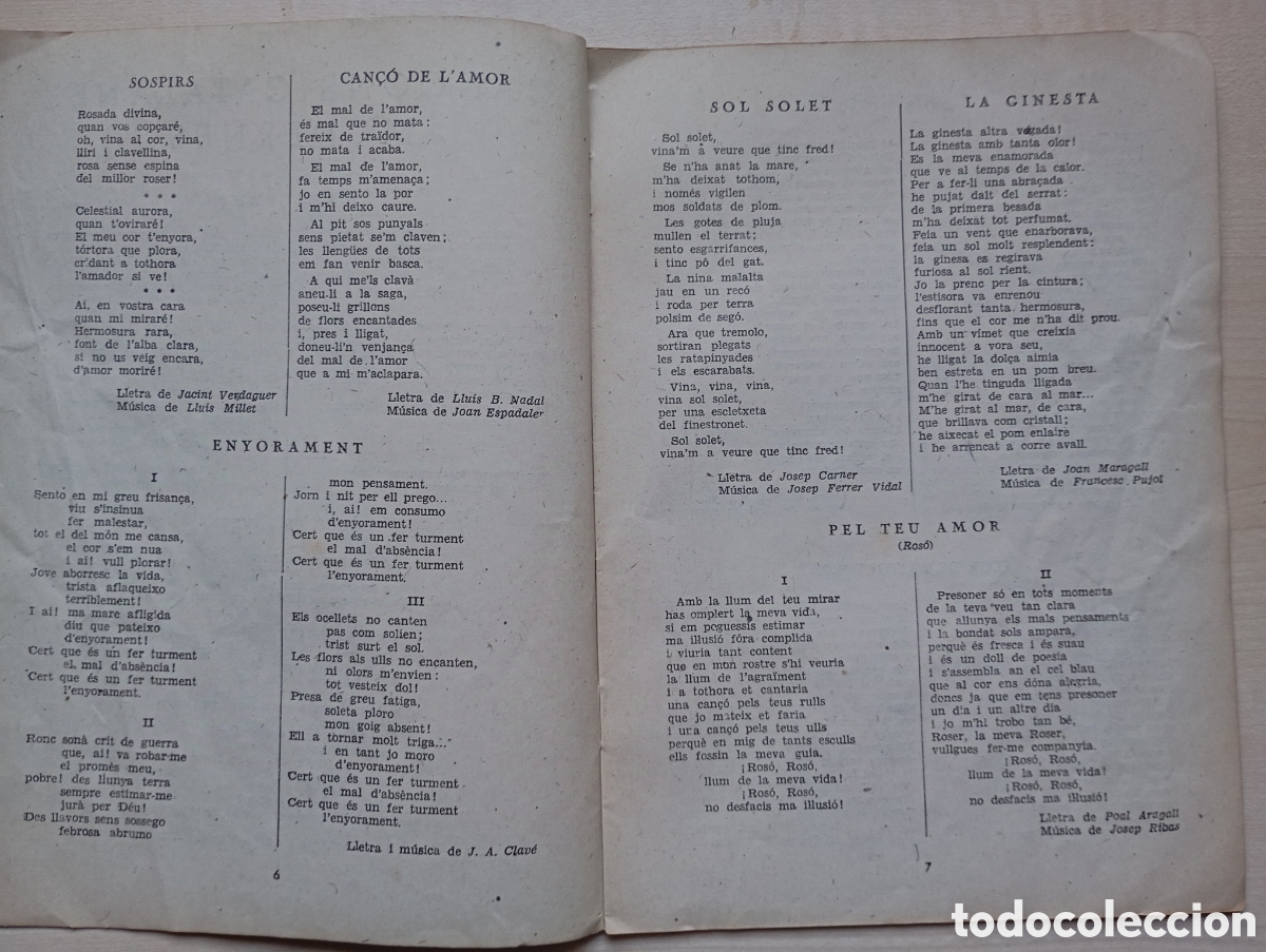 Libros antiguos: Can&ccedil;ons catalanes modernes - Foto 2