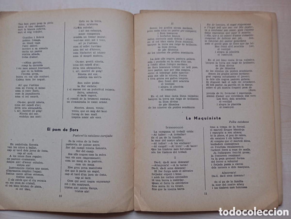 Libros antiguos: Les can&ccedil;ons catalanes den Clav&eacute;, 2 vol. - Foto 2