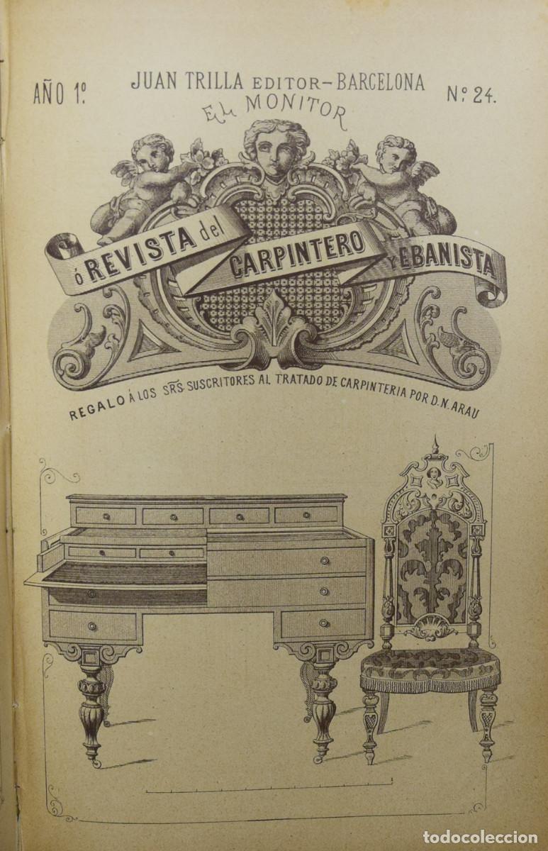 Libros antiguos: TRATADO COMPLETO DE CARPINTER&Iacute;A - Narciso ARAU Y VIDAL - Foto 5