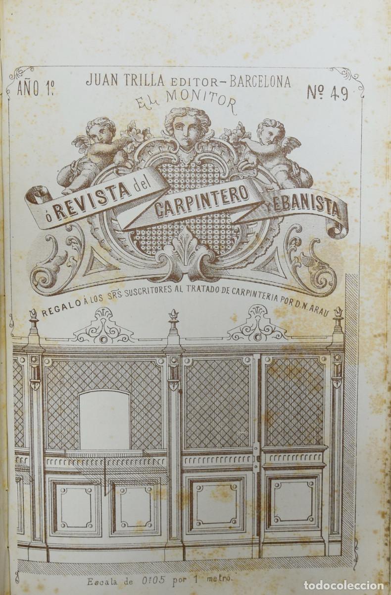 Libros antiguos: TRATADO COMPLETO DE CARPINTER&Iacute;A - Narciso ARAU Y VIDAL - Foto 7