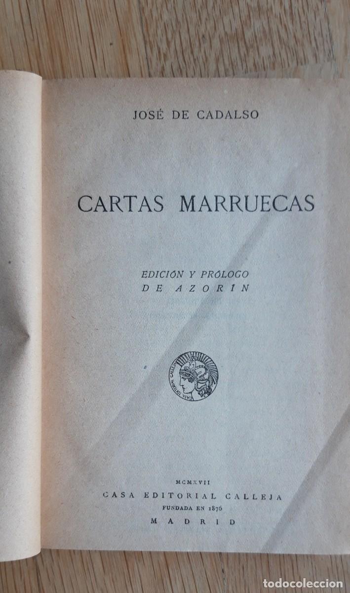 Libros antiguos: Jos&eacute; de Cadalso. Cartas Marruecas. - Foto 1