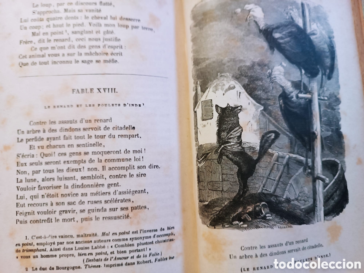 Libros antiguos: Fables de la Fontaine, Lemaistre - Foto 7