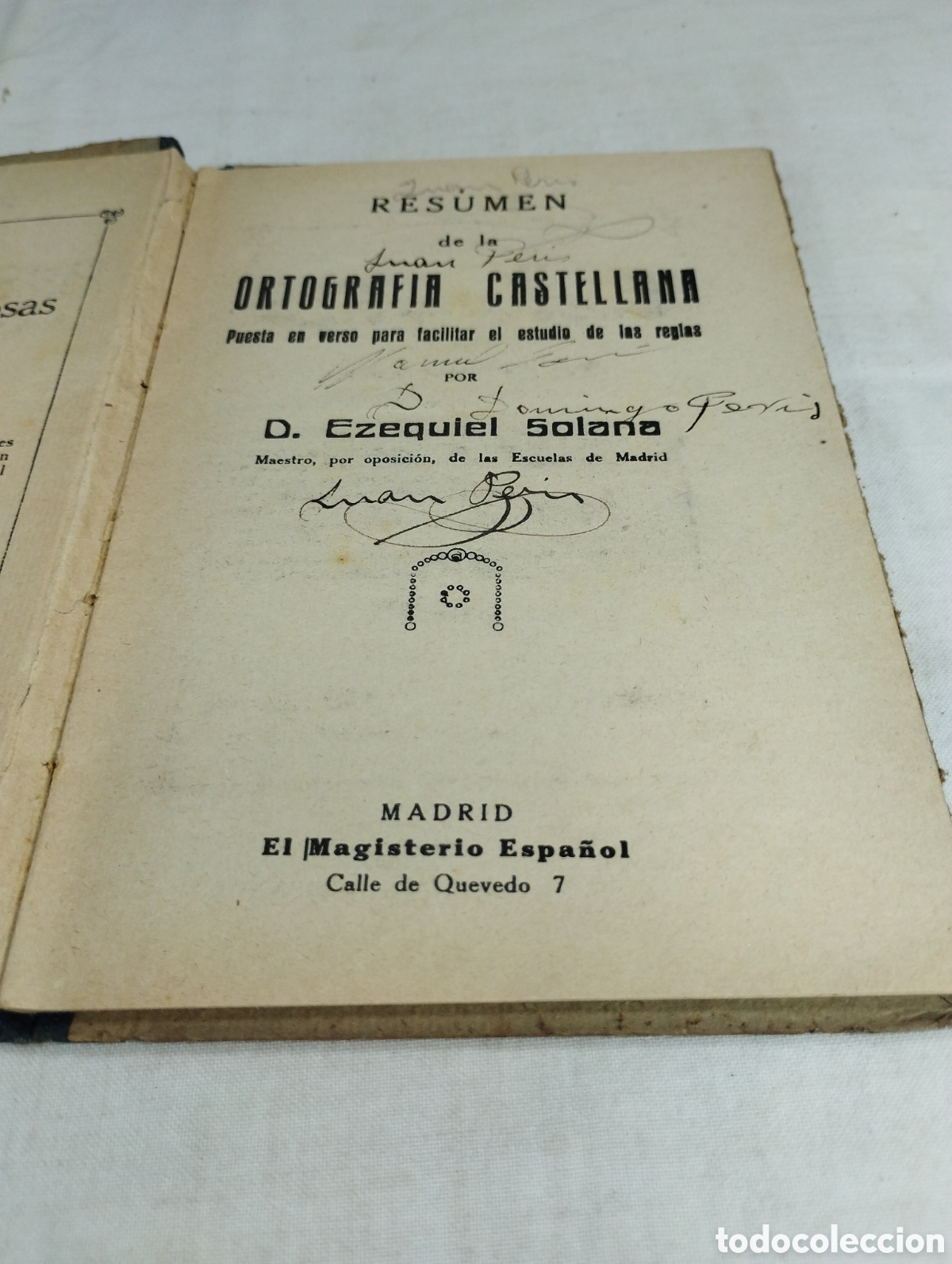 Libros antiguos: Ortograf&iacute;a. Ezequiel Solana - Foto 2