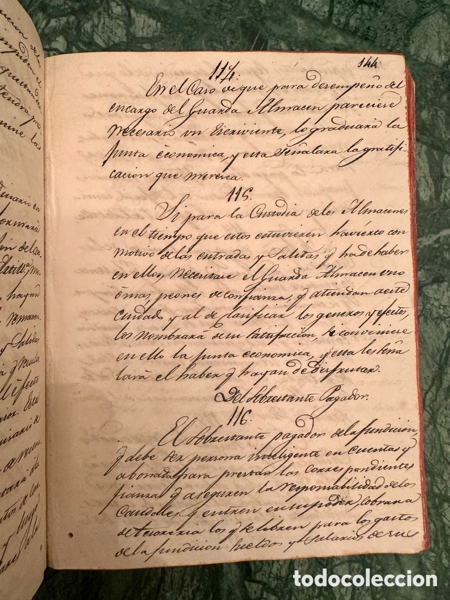 Libros antiguos: Libro manuscrito de ordenanzas - Foto 5