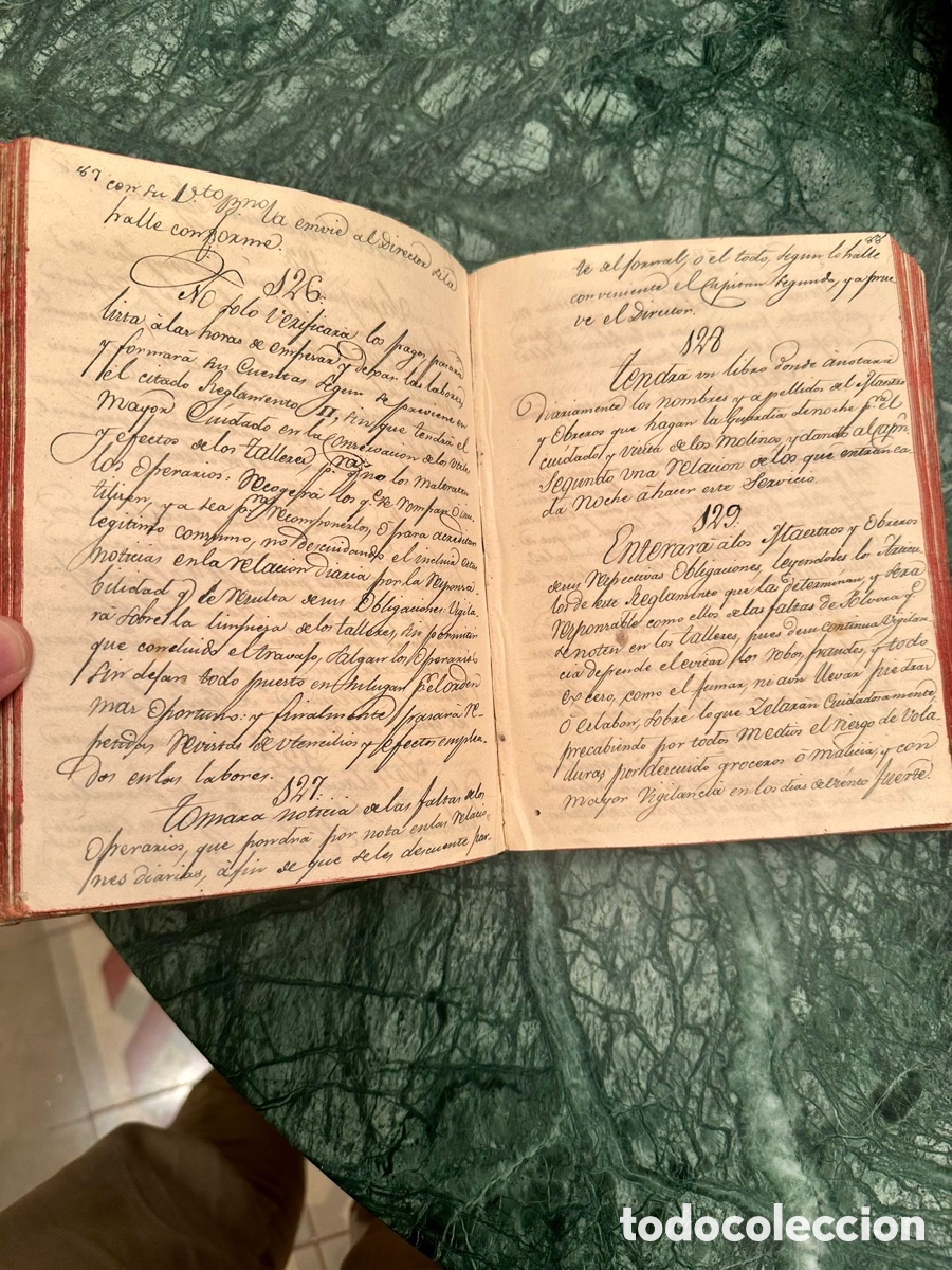 Libros antiguos: Libro manuscrito de ordenanzas - Foto 1