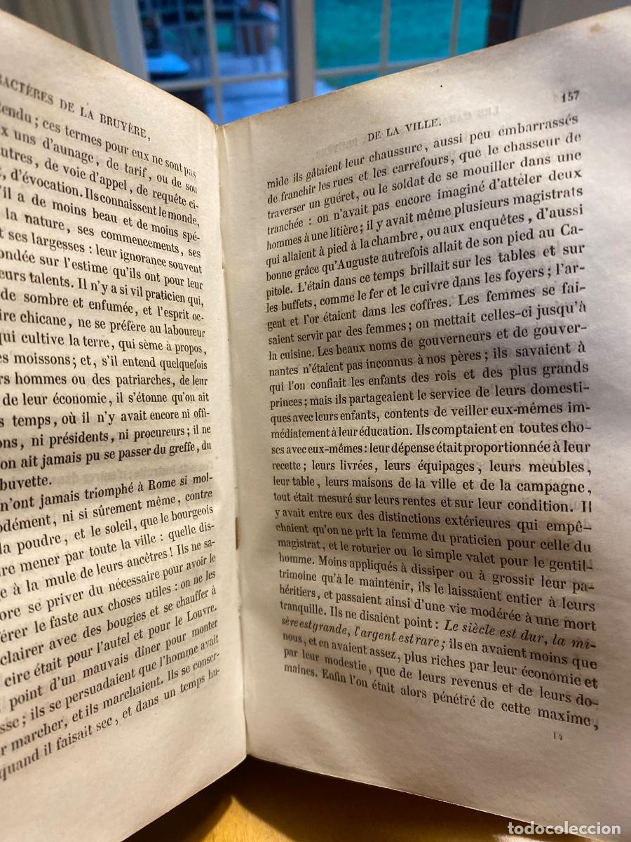 Libros antiguos: CARACTERES DE LA BRUYERE. 1856 - Foto 3