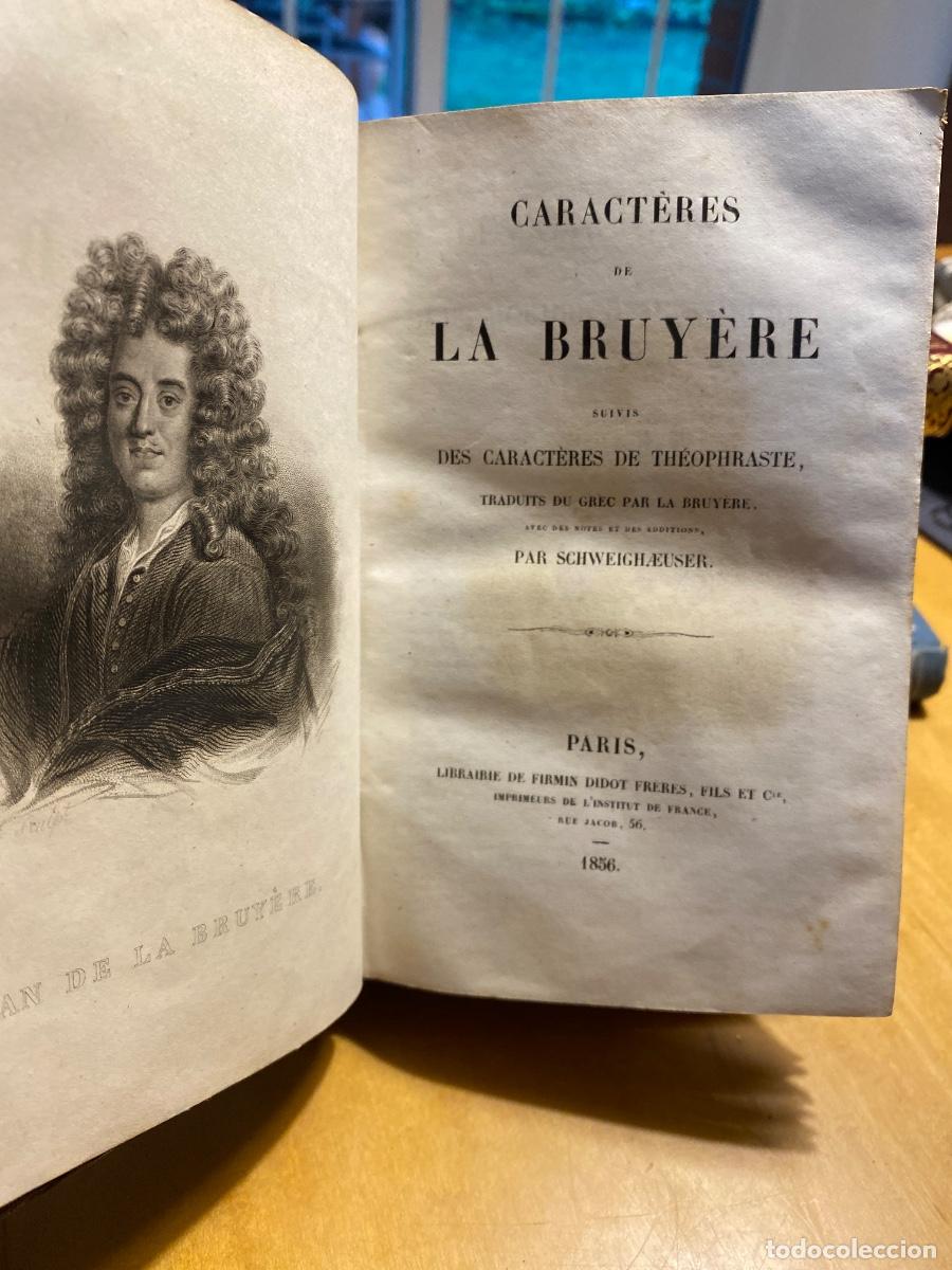 Libros antiguos: CARACTERES DE LA BRUYERE. 1856 - Foto 1
