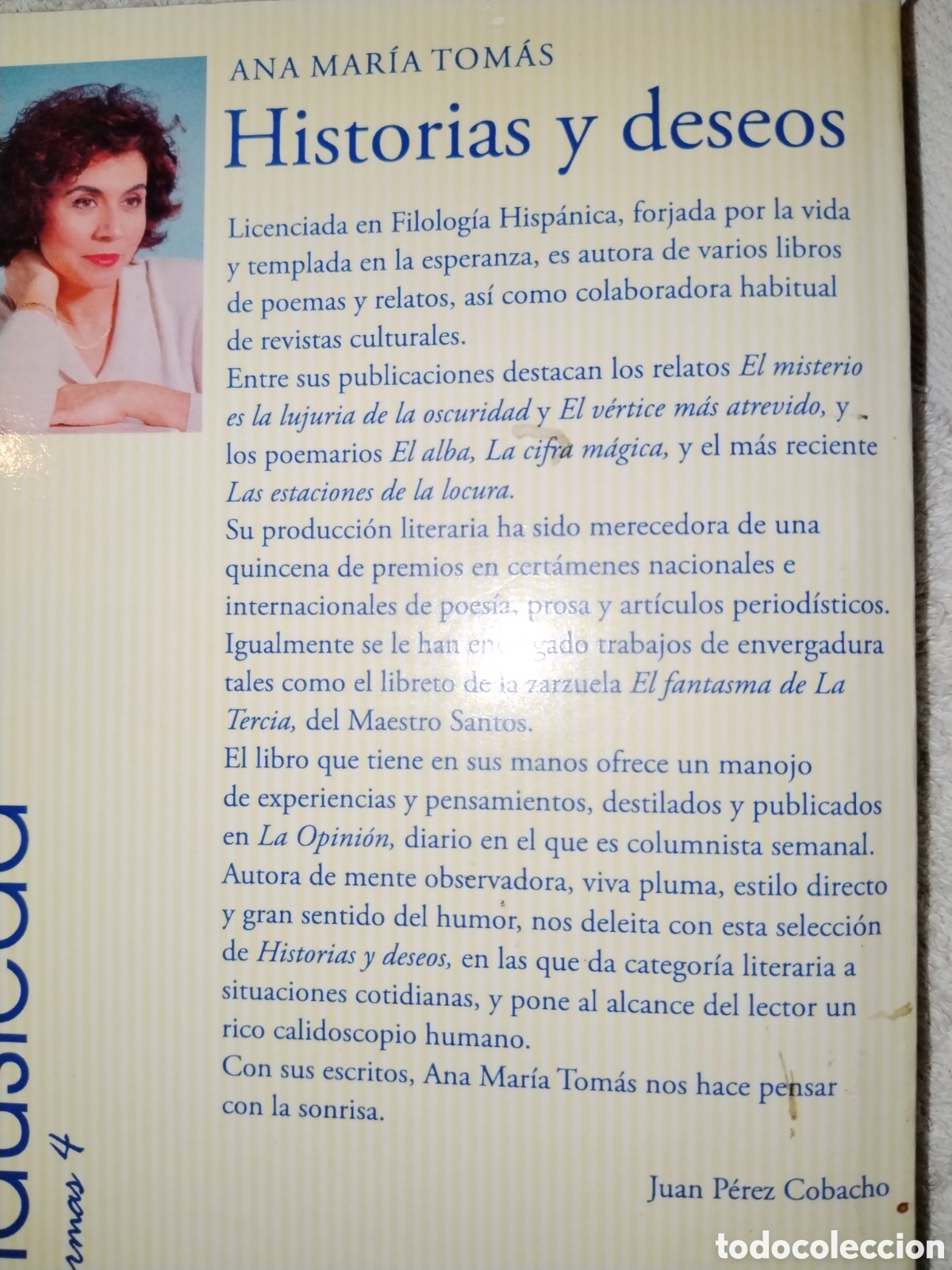 Libros antiguos: Historias y deseos. Ana Mar&iacute;a Tom&aacute;s. - Foto 2
