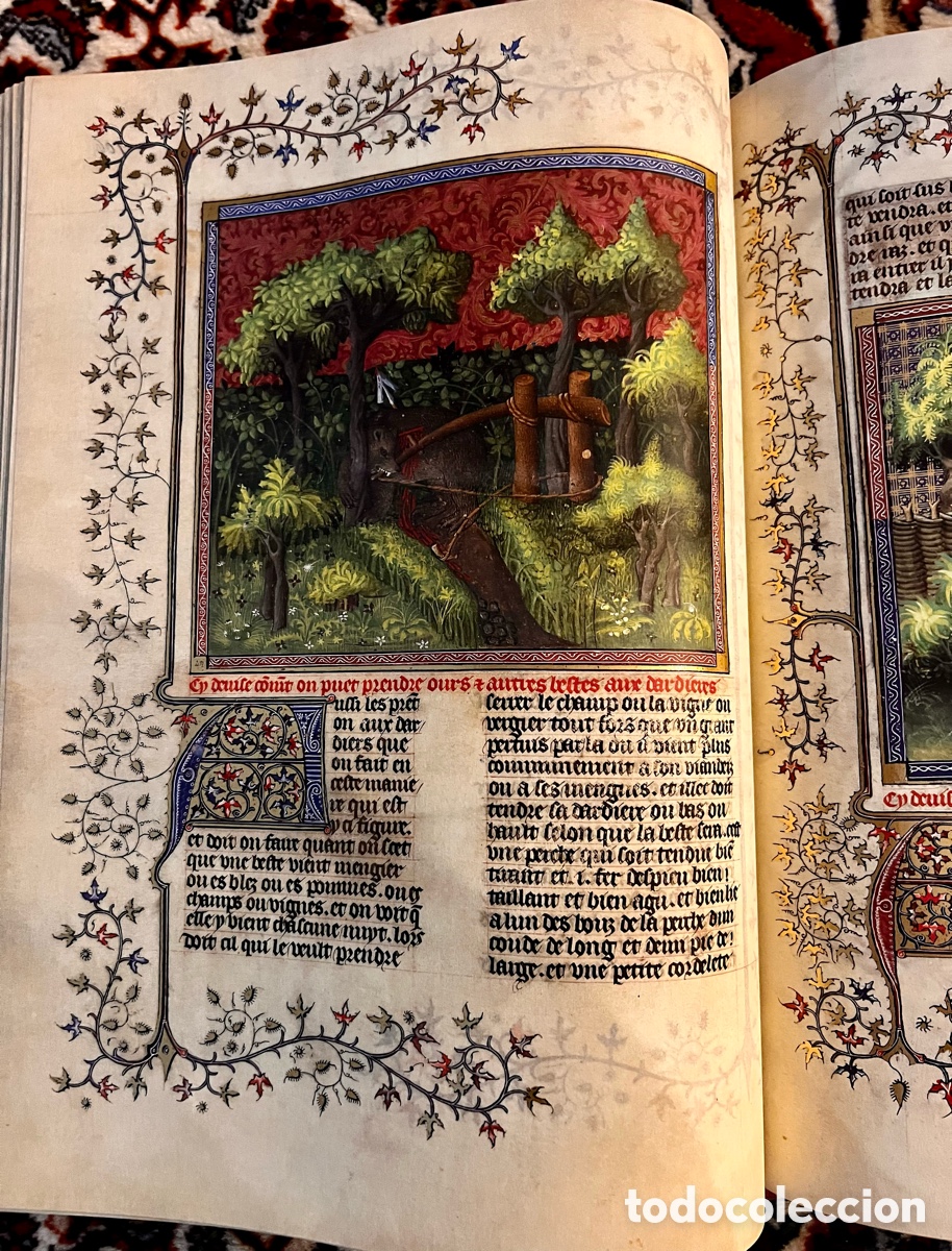 Libros antiguos: &ldquo; Libro de Caza &ldquo; de Gaston F&eacute;bus . Edici&oacute;n Facs&iacute;mil Moleiro . - Foto 2