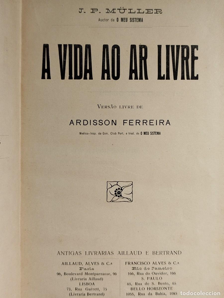Libros antiguos: 1911. A vida ao ar livre. M&uuml;ller. - Foto 2