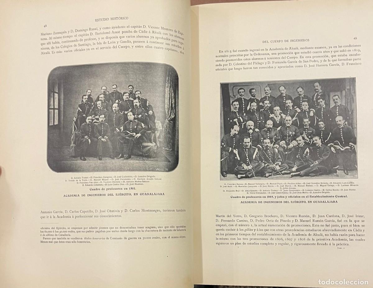 Libros antiguos: Estudio Hist&oacute;rico Del Cuerpo De Ingenieros Del Ejercito - Foto 4