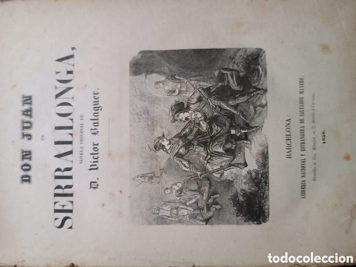 Libros antiguos: Don Juan de Serrallonga - Foto 1