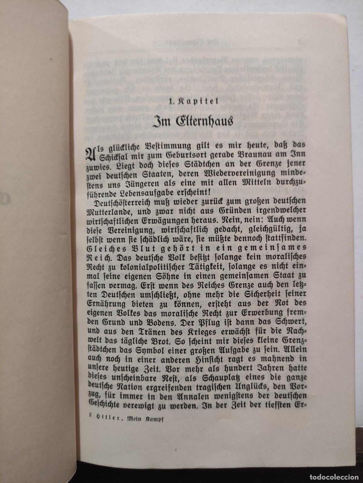 Libros antiguos: MEIN KAMPF - ADOLF HITLER - 1935 - en alem&aacute;n - Foto 5