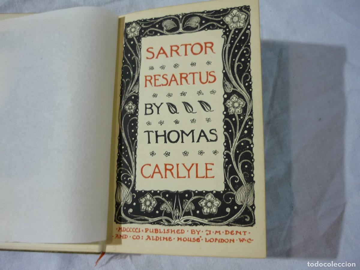 Libros antiguos: Sartor Resartus Thomas Calyle 1901, en ingles - Foto 9