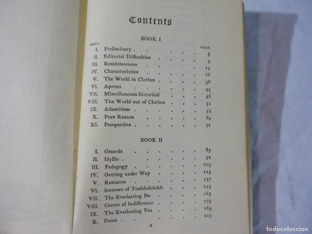 Libros antiguos: Sartor Resartus Thomas Calyle 1901, en ingles - Foto 10