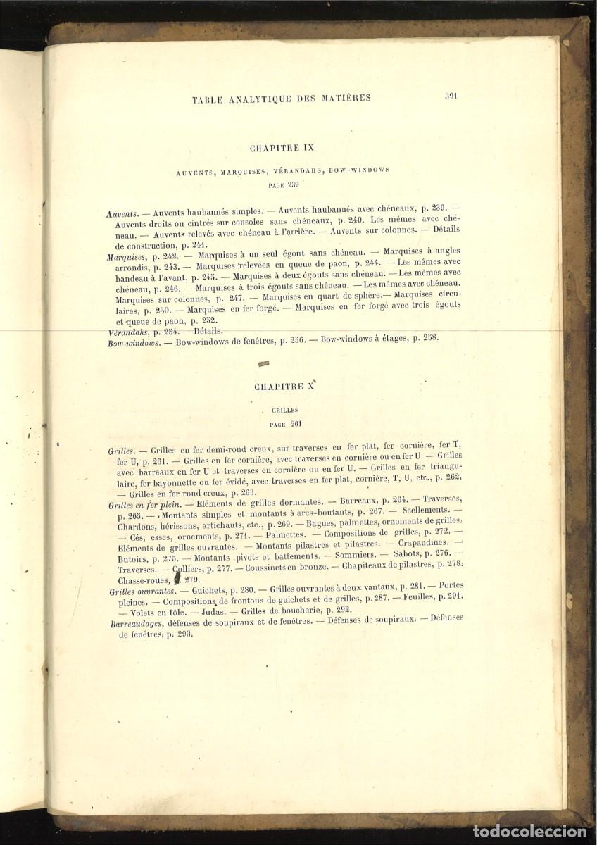 Libros antiguos: TRAITE PRATIQUE DE SERRURERIE. CONSTRUCTIONS EN FER SERRURERIE DART. E. Barberot - Foto 8