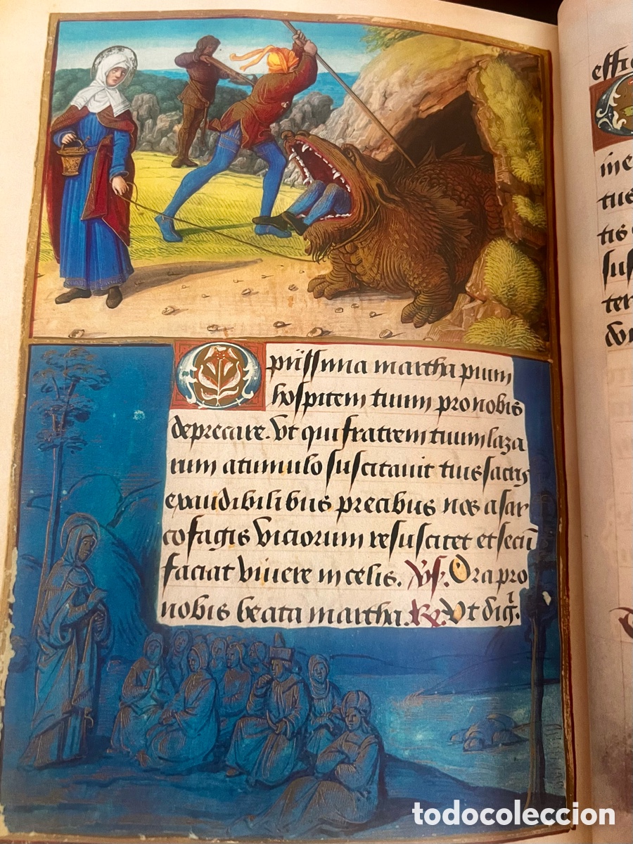 Libros antiguos: Libro de Horas de Enrique VIII Facs&iacute;mil de Moleiro - Foto 2