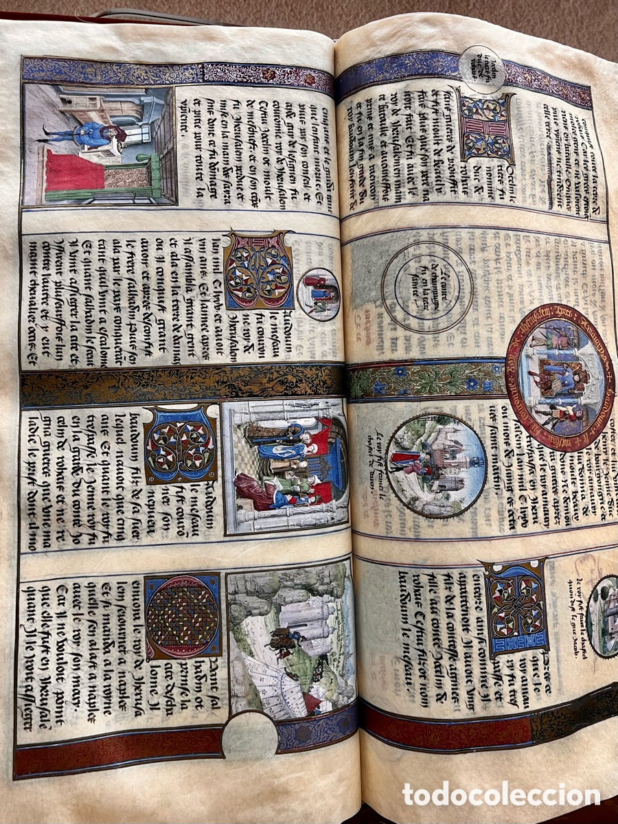 Libros antiguos: Las Cr&oacute;nicas de Jerusal&eacute;n abreviadas . Facs&iacute;mil Scriptorium. Con libro de estudio. - Foto 2