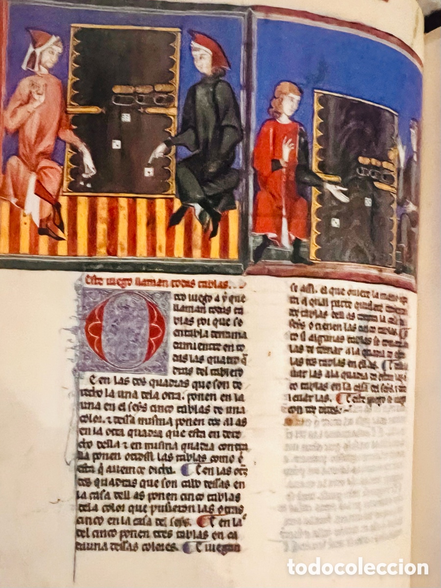 Libros antiguos: Libro de los juegos de Ajedrez, Dados y Tablas de Alfonso X el Sabio. Facs&iacute;mil Scriptorium. - Foto 3