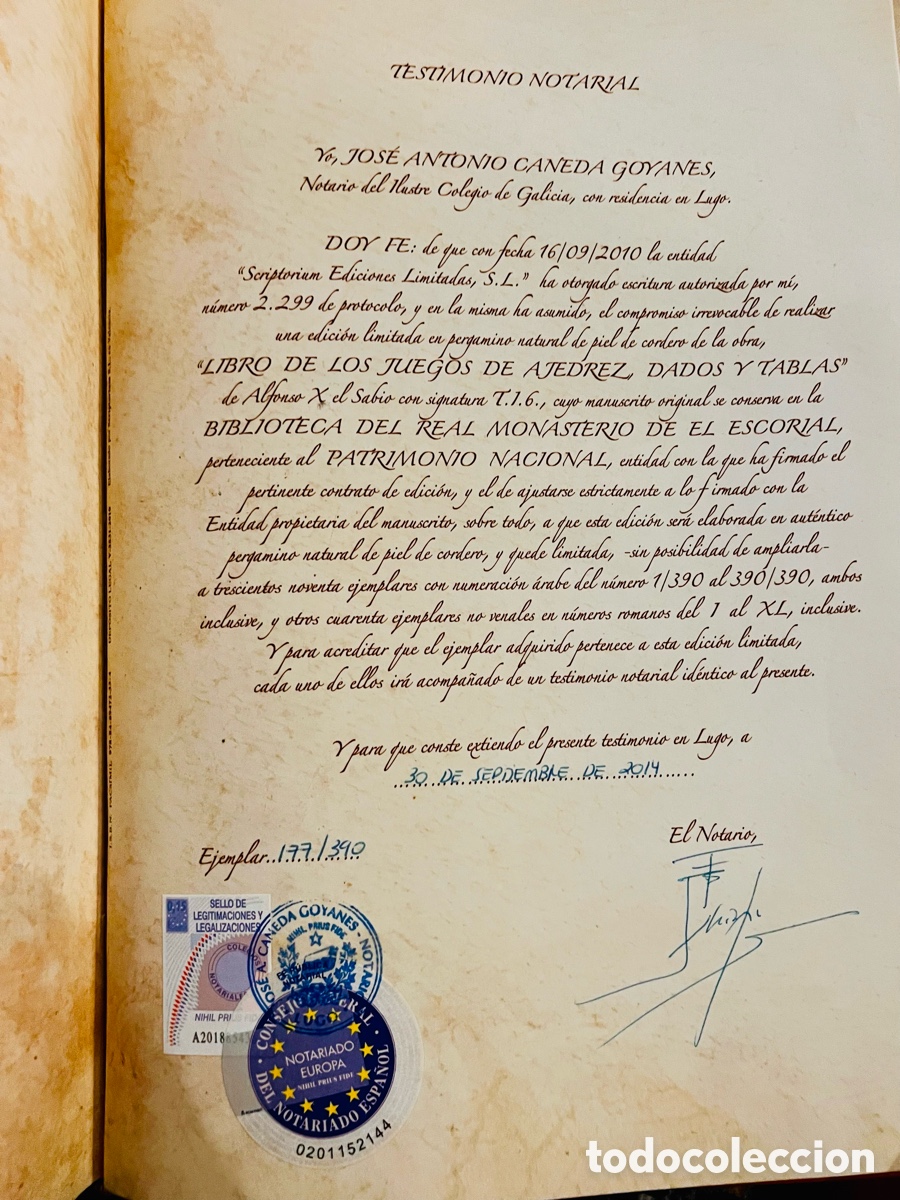 Libros antiguos: Libro de los juegos de Ajedrez, Dados y Tablas de Alfonso X el Sabio. Facs&iacute;mil Scriptorium. - Foto 6