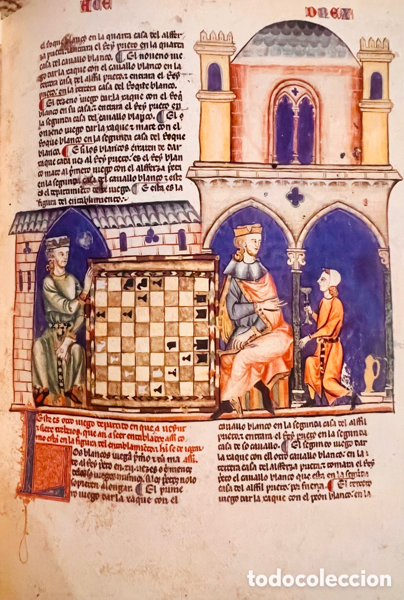 Libros antiguos: Libro de los juegos de Ajedrez, Dados y Tablas de Alfonso X el Sabio. Facs&iacute;mil Scriptorium. - Foto 1