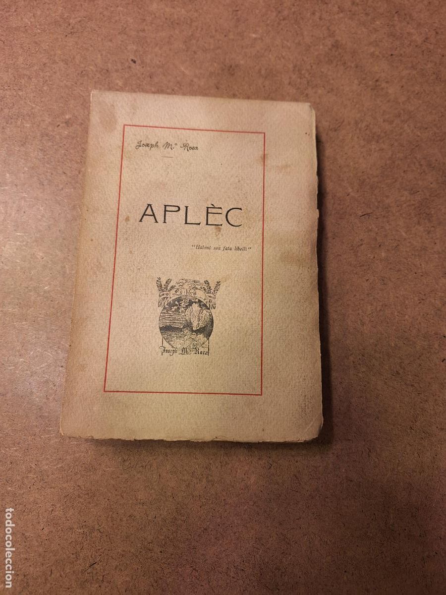 Libros antiguos: Apl&egrave;c - Joseph M&ordf; Roca - Foto 1