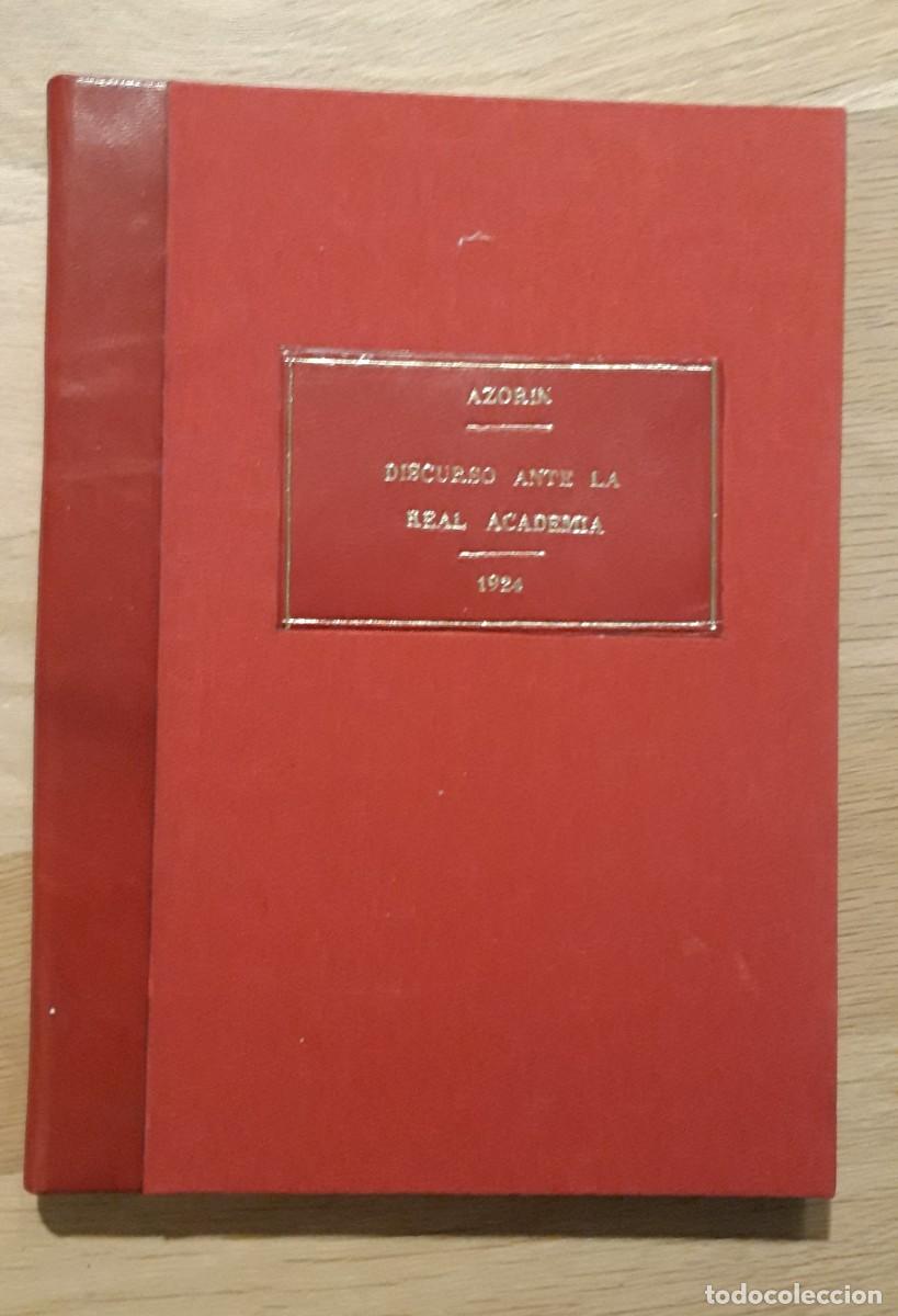 Libros antiguos: Azorin Discurso ante la Real Academia 1924 - Foto 2