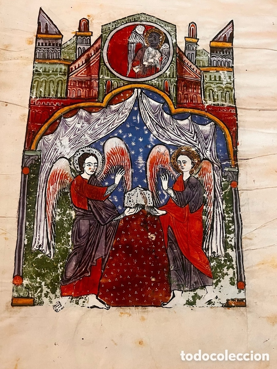Libros antiguos: Beato de Liebana . C&oacute;dice del monasterio de las Huelgas. Scriptorium. - Foto 2