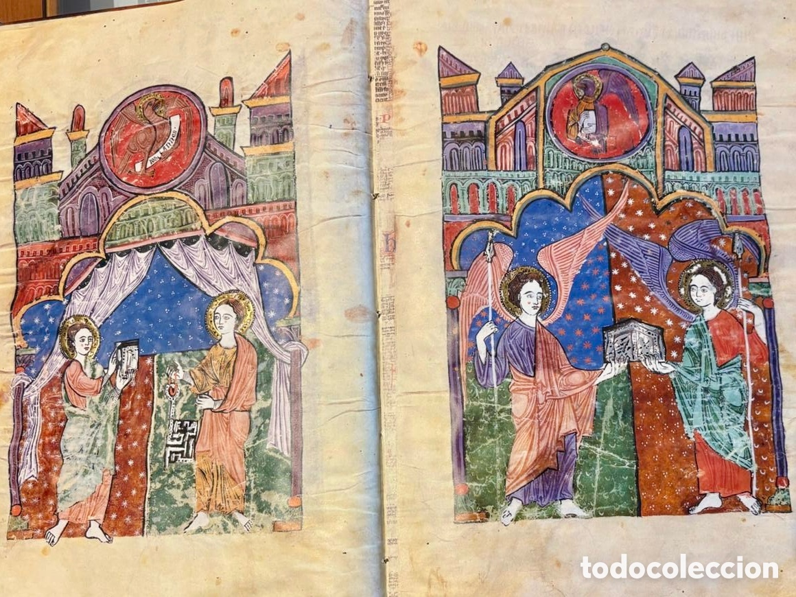Libros antiguos: Beato de Liebana . C&oacute;dice del monasterio de las Huelgas. Scriptorium. - Foto 11