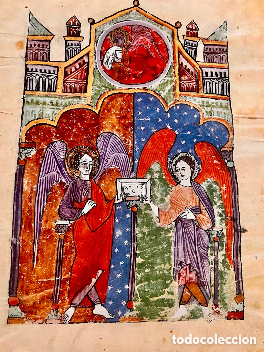 Libros antiguos: Beato de Liebana . C&oacute;dice del monasterio de las Huelgas. Scriptorium. - Foto 1