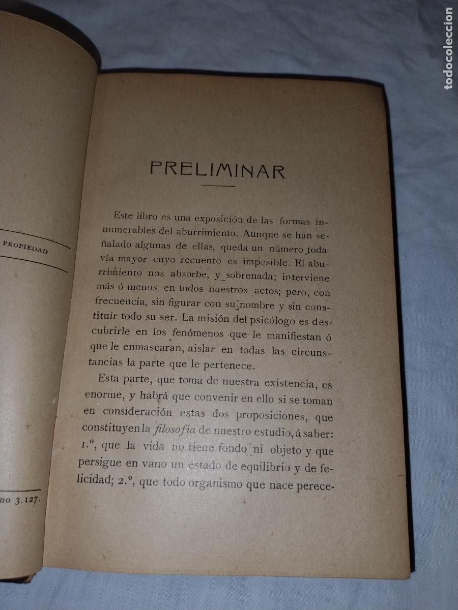 Libros antiguos: EL ABURRIMIENTO - A&Ntilde;O 1904 - E.TARDIEU - RARO. - Foto 4