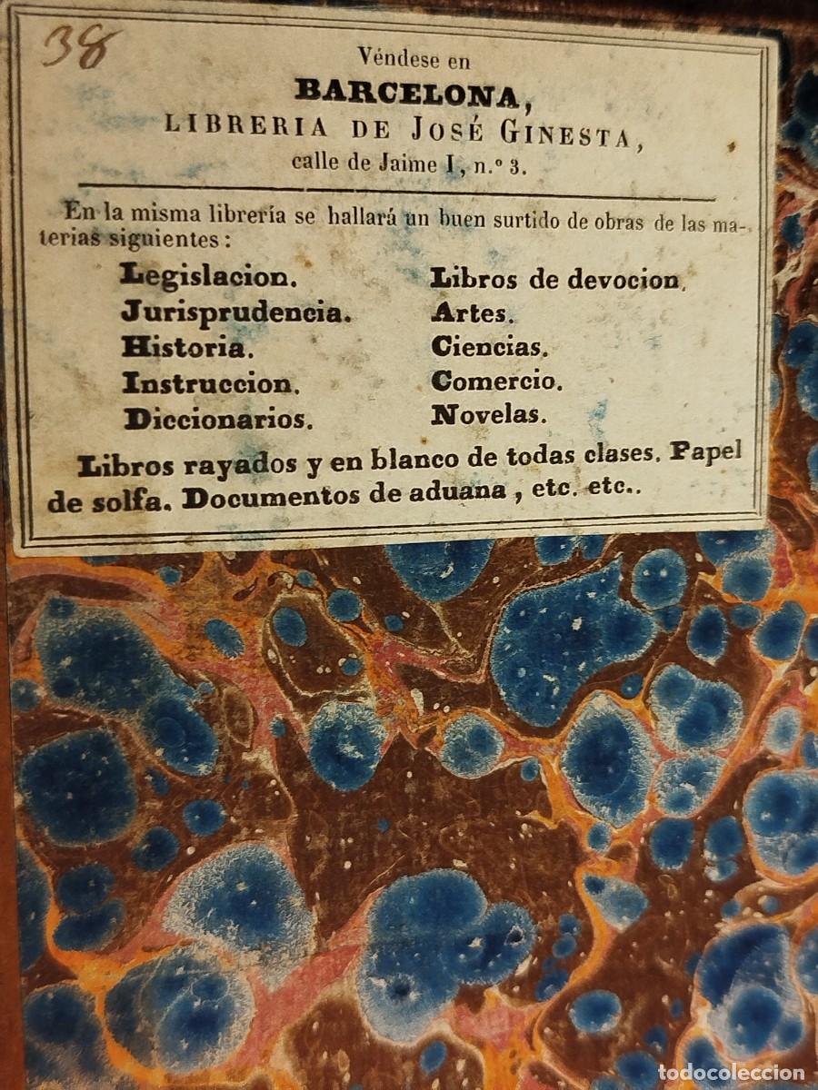 Libros antiguos: 1859. La tenedur&iacute;a de libros explicada en veinte y una lecciones. Jaclot. - Foto 2