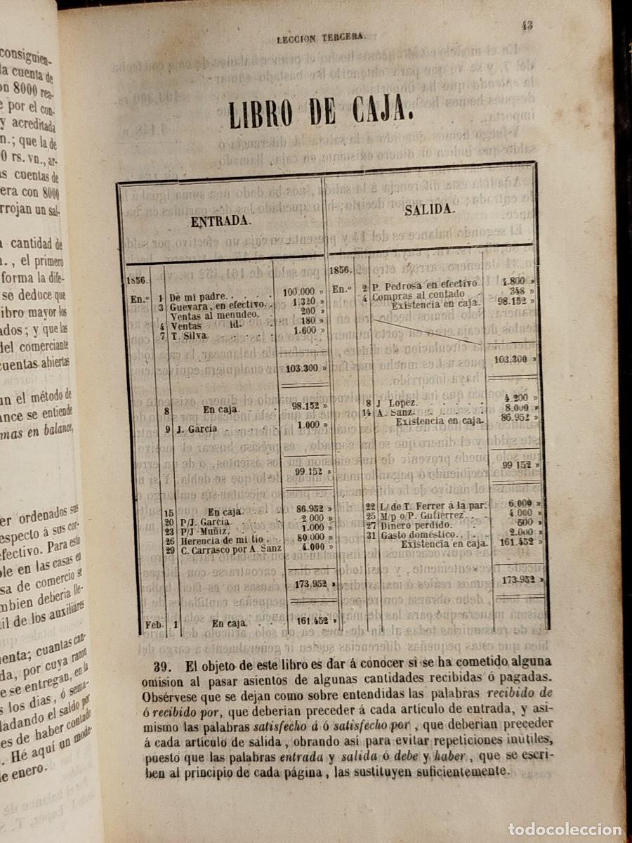 Libros antiguos: 1859. La tenedur&iacute;a de libros explicada en veinte y una lecciones. Jaclot. - Foto 9