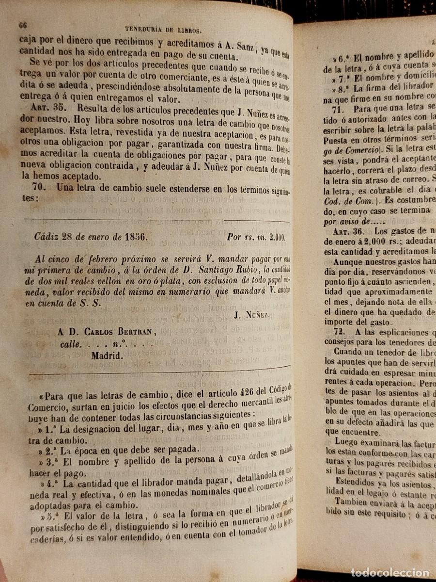 Libros antiguos: 1859. La tenedur&iacute;a de libros explicada en veinte y una lecciones. Jaclot. - Foto 10