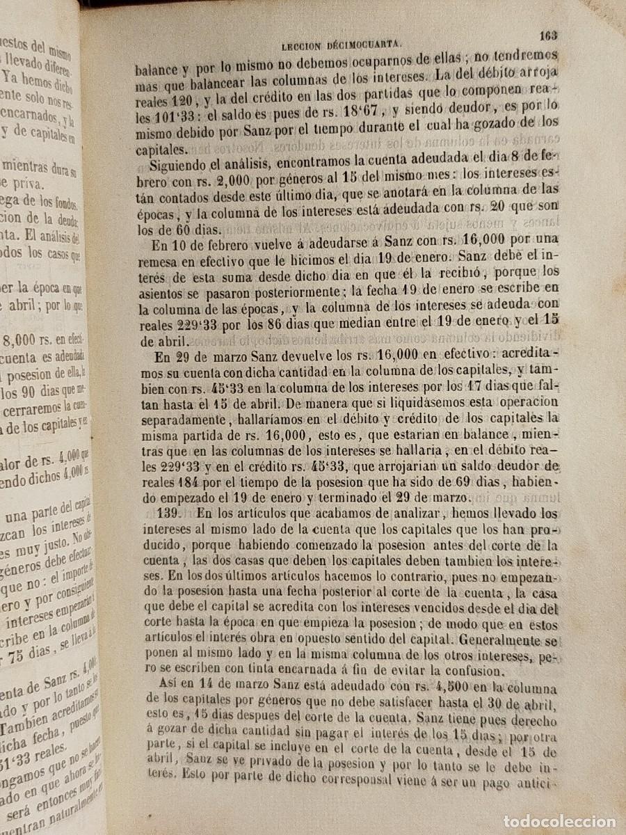 Libros antiguos: 1859. La tenedur&iacute;a de libros explicada en veinte y una lecciones. Jaclot. - Foto 11