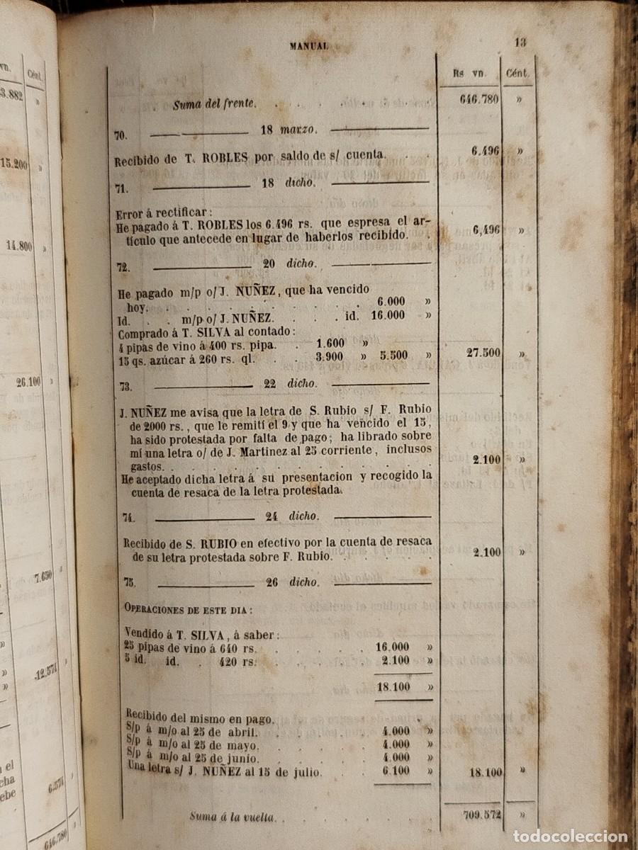 Libros antiguos: 1859. La tenedur&iacute;a de libros explicada en veinte y una lecciones. Jaclot. - Foto 12