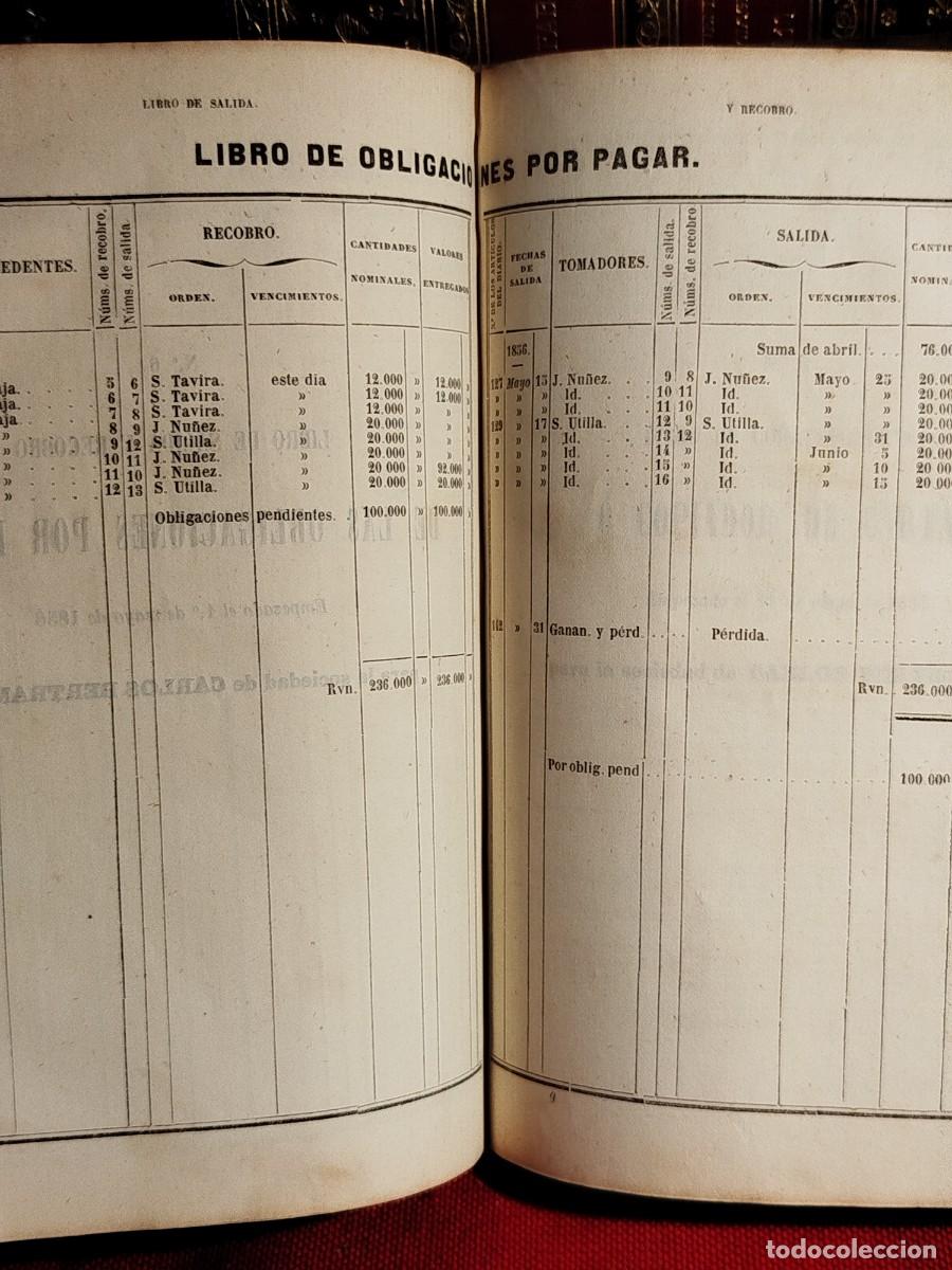 Libros antiguos: 1859. La tenedur&iacute;a de libros explicada en veinte y una lecciones. Jaclot. - Foto 13