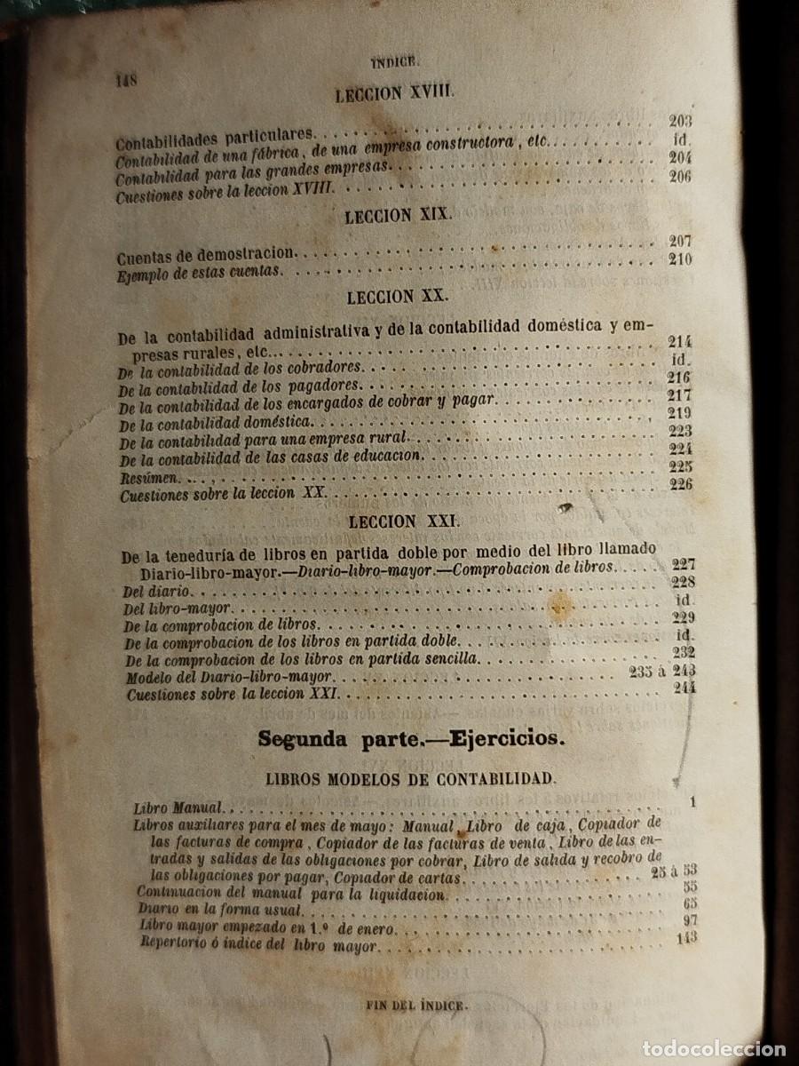 Libros antiguos: 1859. La tenedur&iacute;a de libros explicada en veinte y una lecciones. Jaclot. - Foto 17