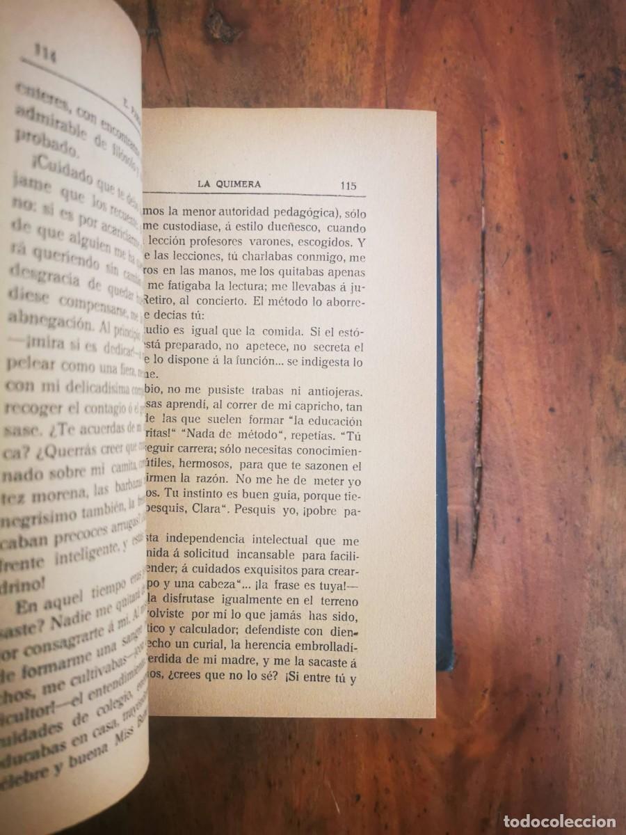 Libros antiguos: PARDO BAZ&Aacute;N, Emilia. La quimera. - Foto 4