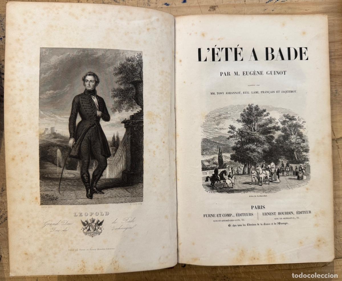 Libros antiguos: Eug&egrave;ne Guinot. L&Eacute;t&eacute; a Bade - Foto 1