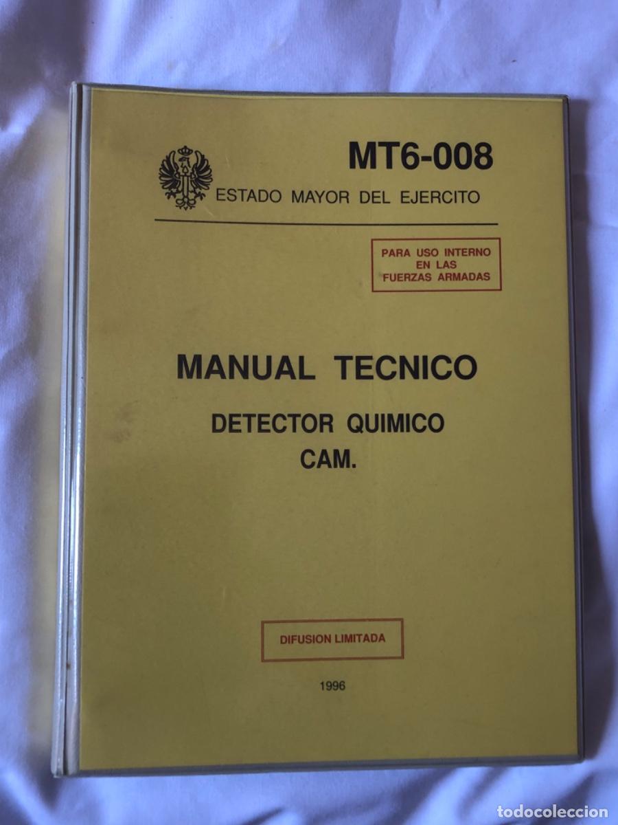 Libros antiguos: MANUAL T&Eacute;CNICO DETECTOR QU&Iacute;MICO CAM. - Foto 1