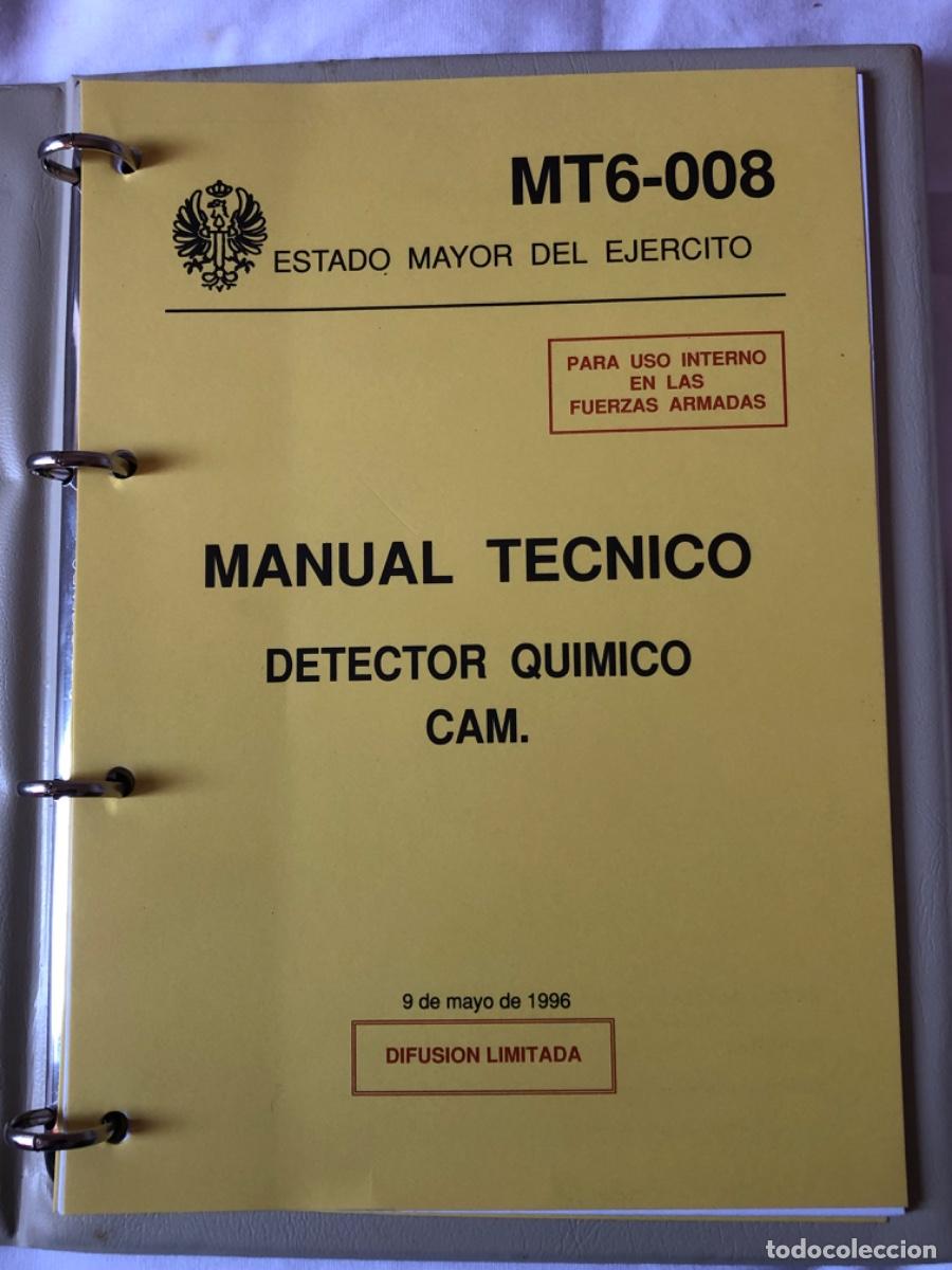 Libros antiguos: MANUAL T&Eacute;CNICO DETECTOR QU&Iacute;MICO CAM. - Foto 2