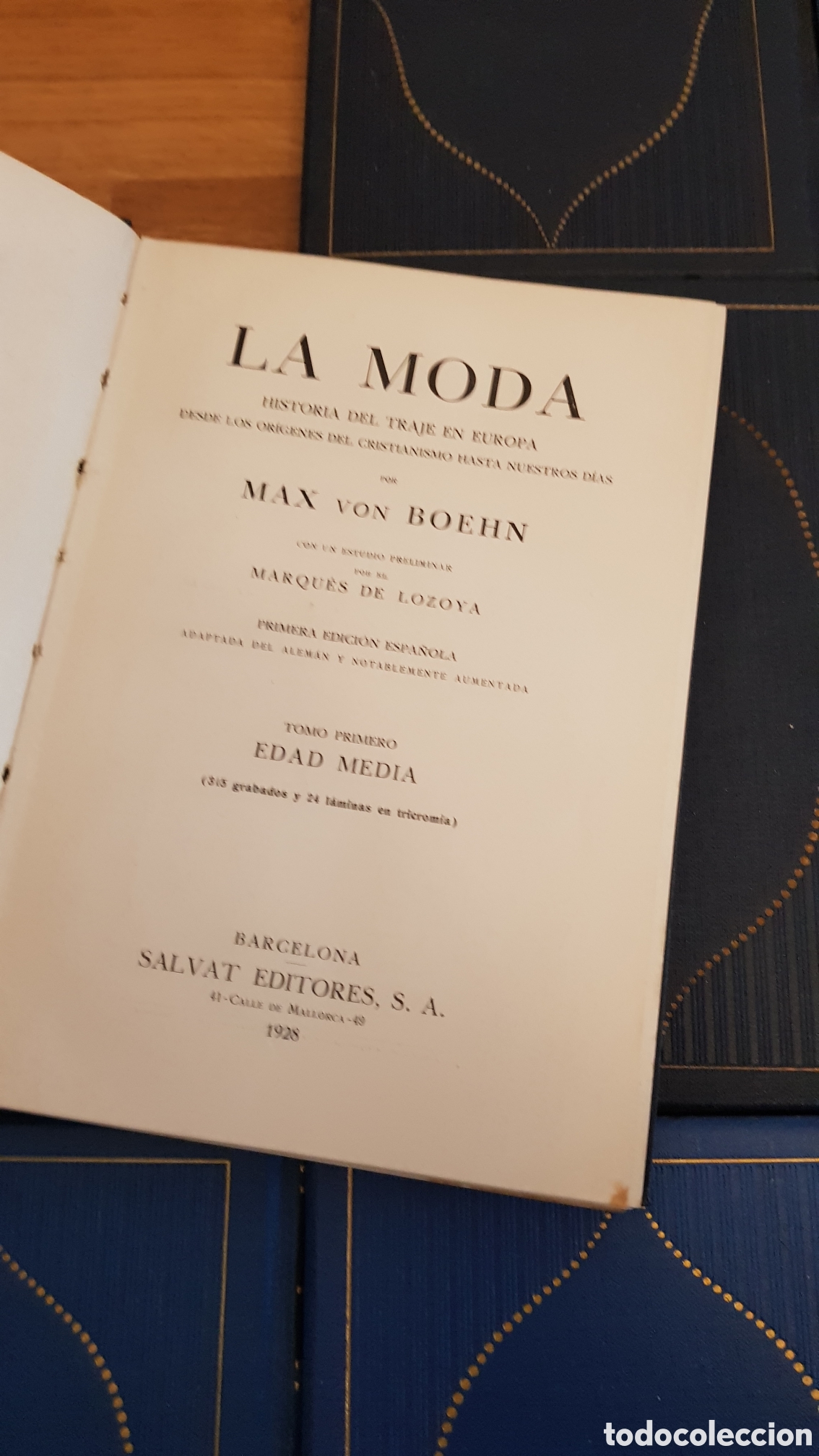 Libros antiguos: La moda. Historia del traje en europa. Completa - Foto 7