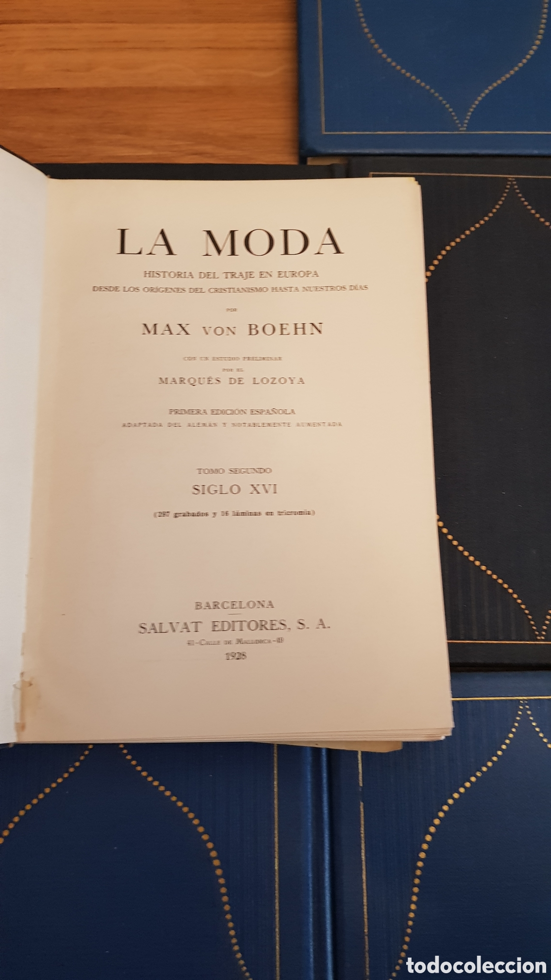 Libros antiguos: La moda. Historia del traje en europa. Completa - Foto 10