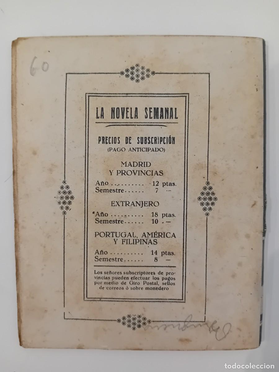 Libros antiguos: EN EL PASILLO. JOAQU&Iacute;N BELDA. LA NOVELA SEMANAL 60 - Foto 2