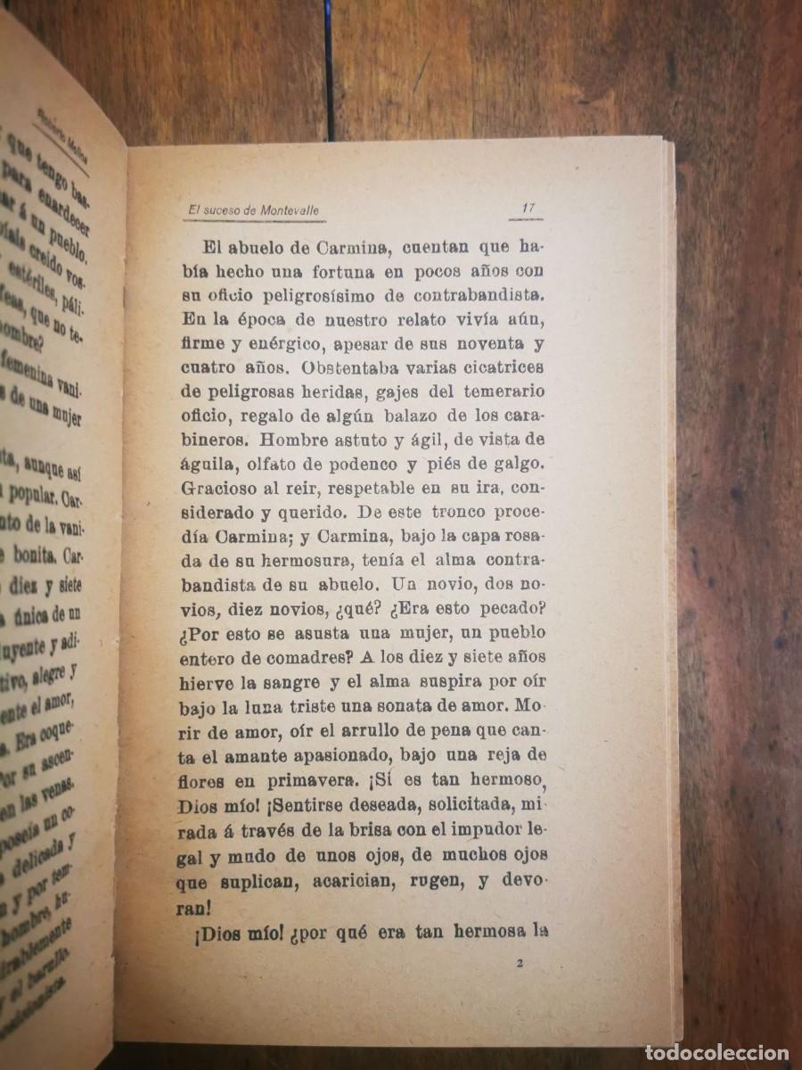 Libros antiguos: MOLINA, Roberto. El suceso de Montevalle: novela original - Foto 4