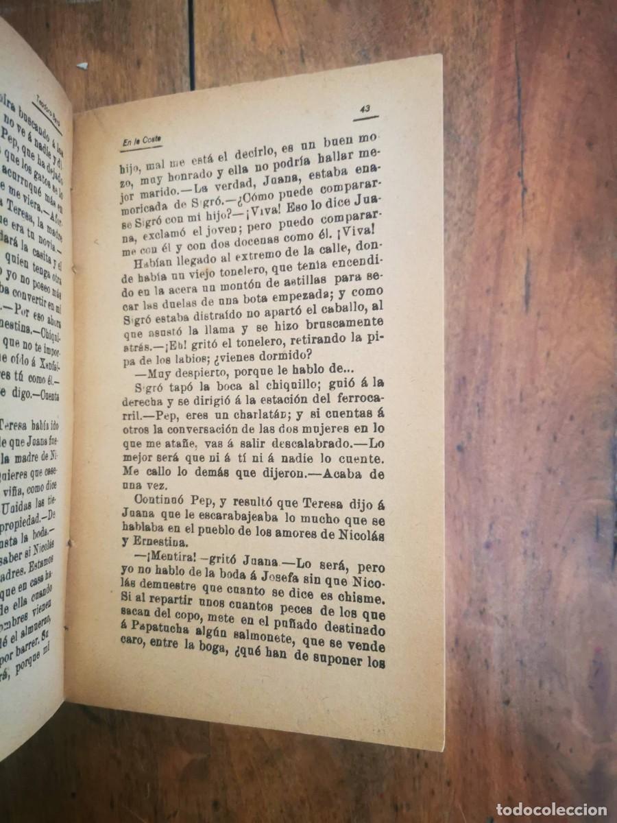 Libros antiguos: BAR&Oacute;, Teodoro. En la costa: novela original - Foto 5