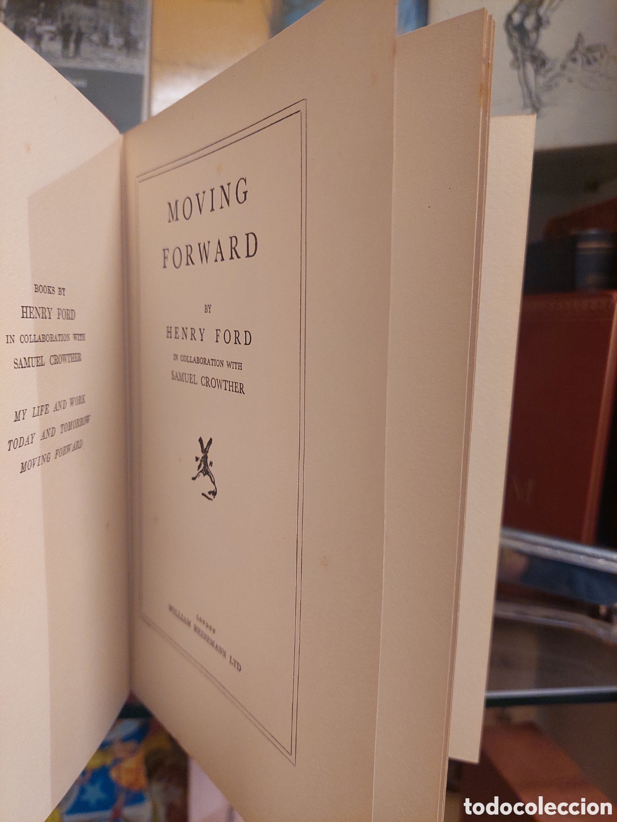 Libros antiguos: Moving forward. Henry Ford. - Foto 3