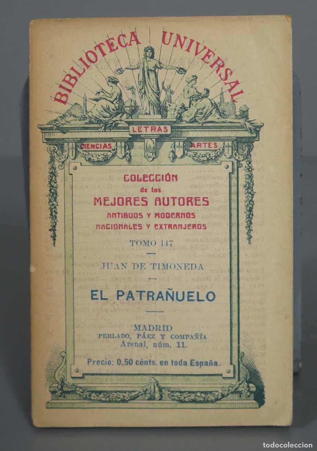 Libros antiguos: EL PATRA&Ntilde;UELO Timoneda - Foto 1