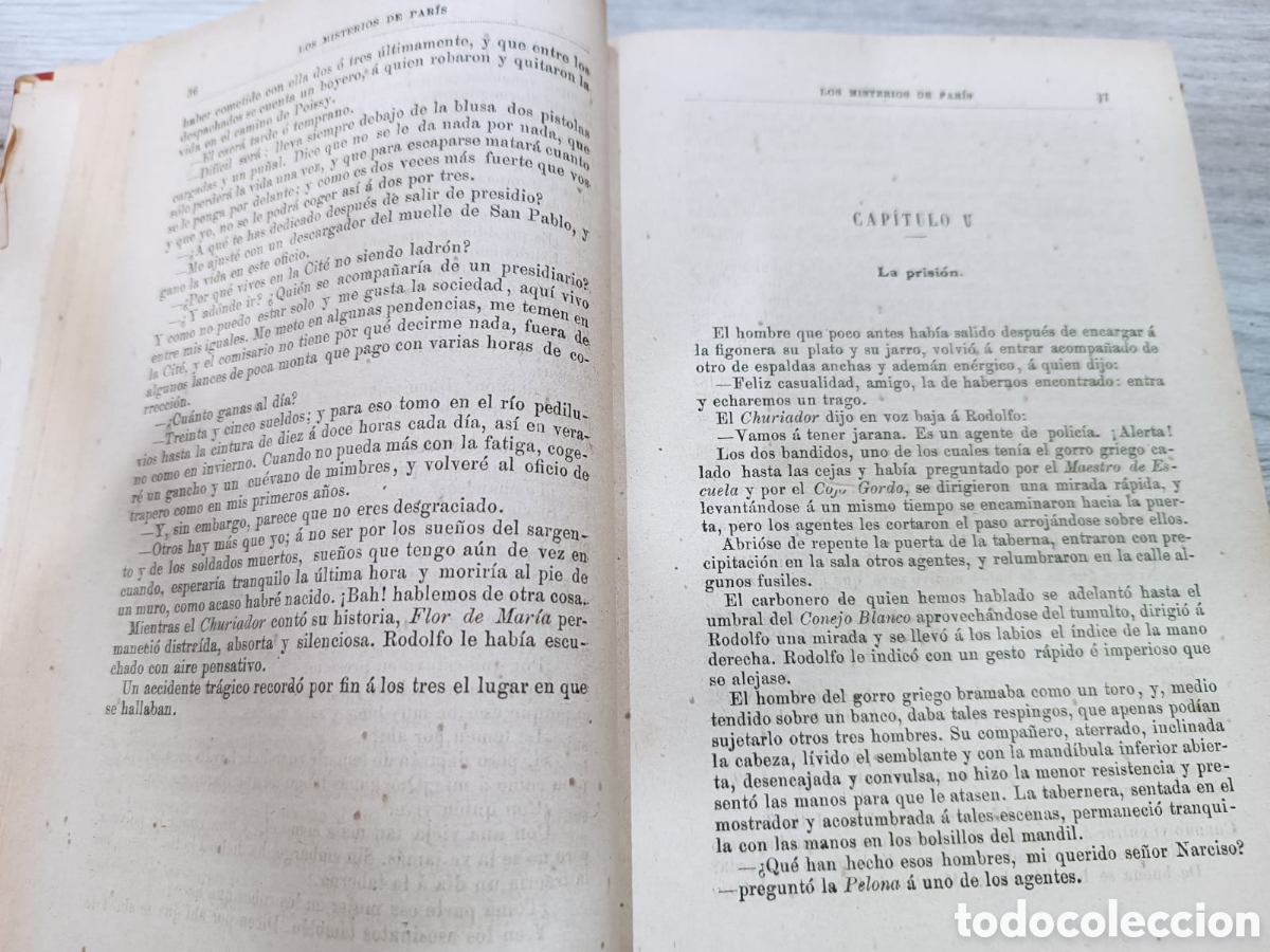 Libros antiguos: Los Misterios de Par&iacute;s, Eugenio Sue - Foto 4